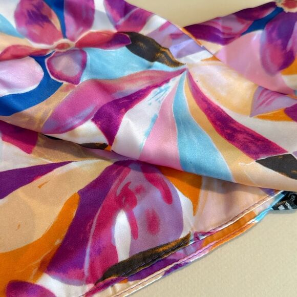 Colorful floral Scarf H3 - Picture 7 of 7